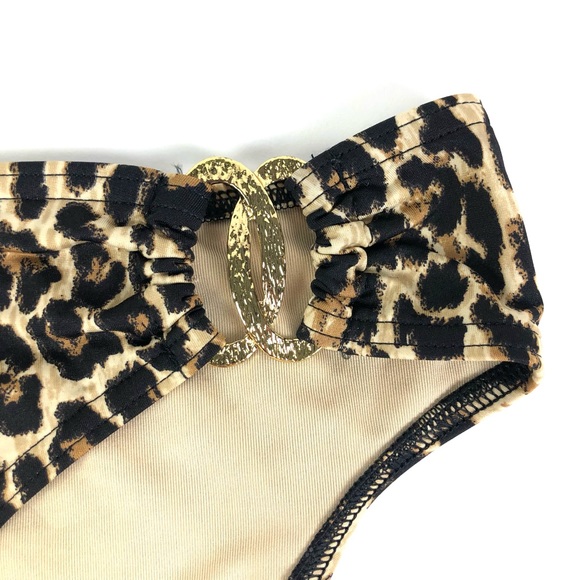 Victoria’s Secret Forever Sexy Leopard Ring Bandeu Top & Low Rise Bottom Bikini - Picture 10 of 13